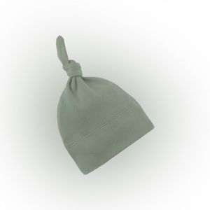 Organic Cotton Knotted Beanie - Sage